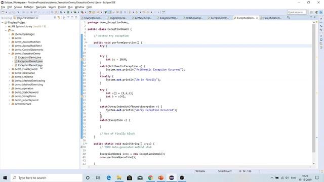 Java Exception handling for Begineers - Part 2 смотреть онлайн