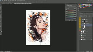 Фотошоп. Photoshop. Действие векторного эскиза. Vector Sketch Action.