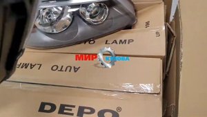 Nissan Almera N16 фары передние новые depo серые Ниссан Алмера н16 альмера n16e МирКузова отправка