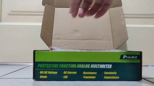 Unboxing the Pro'sKit Protective Function Analog Multimeter.