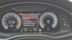 AUDI A7 55 TFSI 340hp / 500nm ACCELERATION  0 - 100  4,8 sek