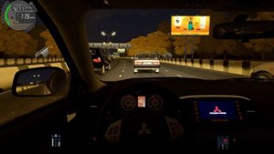 City Car Driving - Mitsubishi Lancer X | Fast night driving