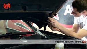 Тюнинг Toyota Highlander (XU40). Установка упора капота.