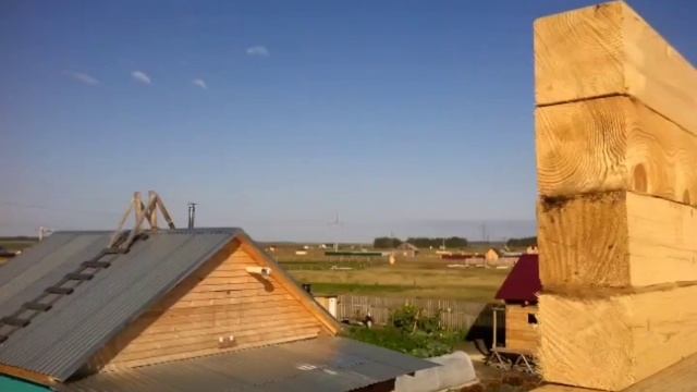 СТРОИТЕЛЬСТВО 2-х ЭТАЖНОГО БРУСОВОГО ДОМА ВДВОЕМ!!! смотреть онлайн