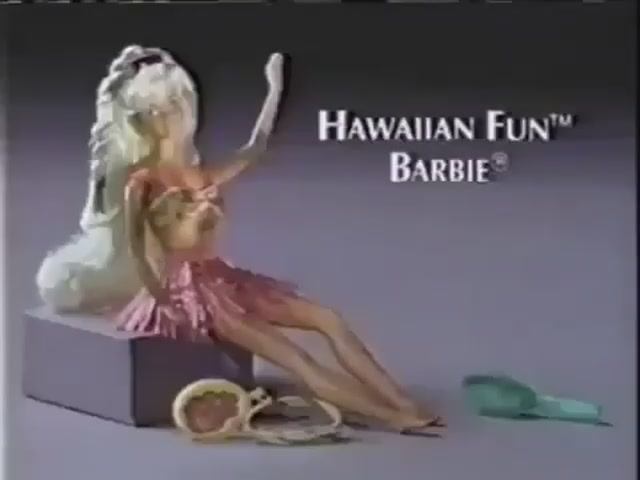 1990 Реклама куклы Барби Mattel Hawaiian Fun Barbie