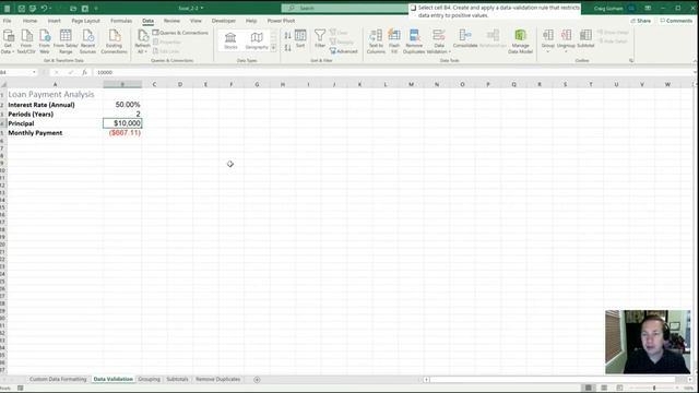 MO-201 Excel Expert Exam Review 2-2 Practice Tasks (2/3)