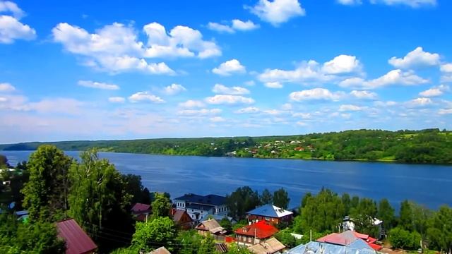 Плес - Панорама Волги с Горы Левитана