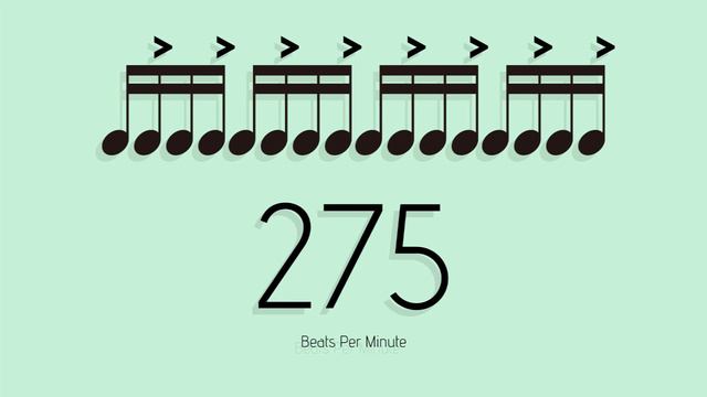 BPM = 275　メトロノーム - metronome - 16分 アクセント2-6 смотреть онлайн