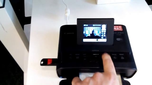 Canon CP1200 portable printer - printing postcard photo from USB flash drive