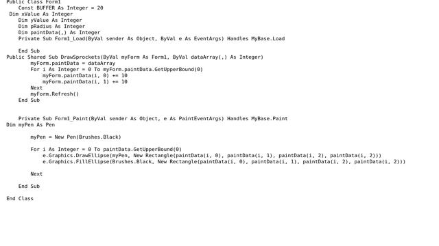 Code Review: Drawing circles from array to a Form смотреть онлайн