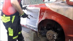 Volvo cabrio. Body repair. Ремонт кузова.