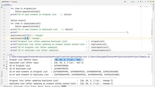 Day 6- Batch 3 - Python Language- List (Copy vs Deep Copy) (continuation)