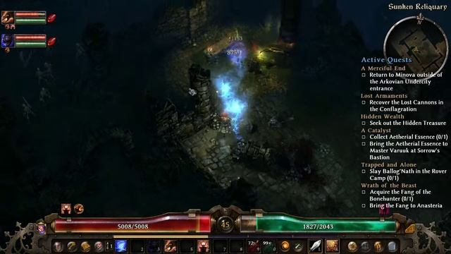 Grim Dawn Hidden in the Flooded Passage Achievement. and full dungeon run смотреть онлайн