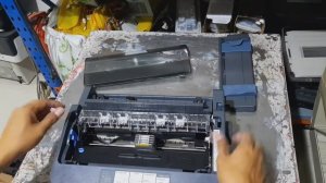 EPSON LQ-350 Unboxing and setup / Epson LQ-350 dot matrix printer