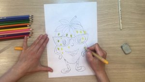 Клубника рисунок. Клубника рисунок для детей. Как нарисовать КЛУБНИКУ. КАРАНДАШИ И КРАСКИ.