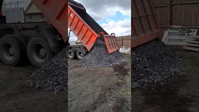 Выгрузка щебня фракция 5/20 смотреть онлайн