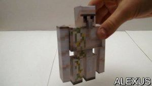 СКЛЕИВАЮ РАЗВЁРТКУ ЖЕЛЕЗНОГО ГОЛЕМА ИЗ МАЙНКРАФТА