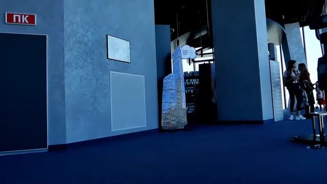 Панорама 360, Москва сити. Видовая площадка в баше Федерация Восток. С мороженым "Чистая линия". смотреть онлайн