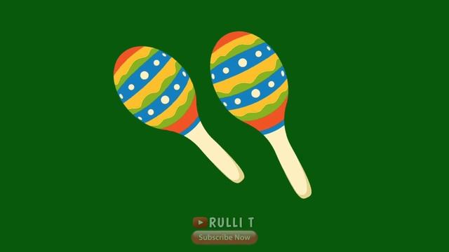 Green Screen [1080p] - MARACAS, MARACA, TRADITIONAL, INSTRUMENT, TOYS SAMBA DANCE BRAZIL animation смотреть онлайн