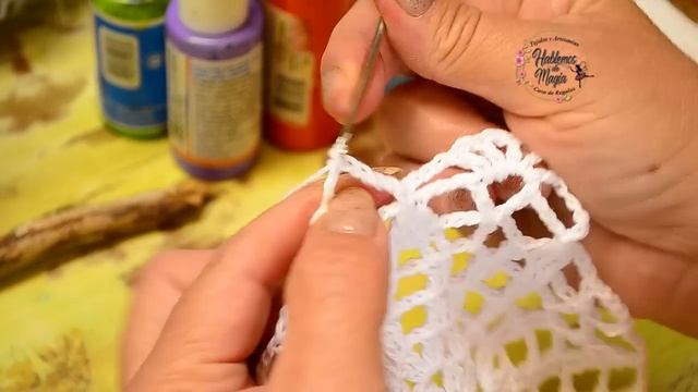 (Mandalitas Arco Iris y técnica divertida) Paso a paso en crochet. смотреть онлайн