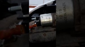 Снятие стартера Рено Мастер 3, замена втягивающего.