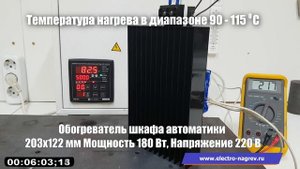 Обзор работы обогревателя для шкафа автоматики