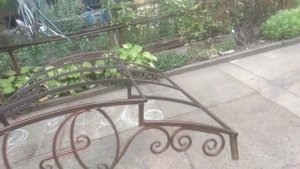 Мангал и печь под казан под навесом