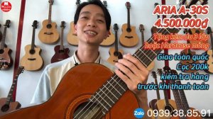 Concert Guitar Classic Aria A-30S | Rất đáng để sưu tầm | Liên hệ Zalo 0939.38.85.91 ( Minh Moon )