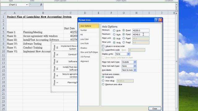Excel Solution - How to Create Project Plan with Bar Chart in Excel 2010.avi смотреть онлайн