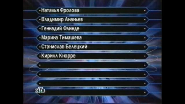 WWTBAM? Russia 1999-2000 Intro+Closing (Clear)
