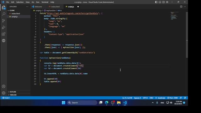How to make Mobile Legends rank data page clone with JavaScript (Github Source Code)