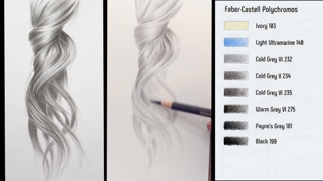 МАСТЕР-КЛАСС. Как нарисовать седые волосы цветными карандашами смотреть онлайн