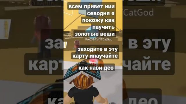 золотые вещи в роблокс е