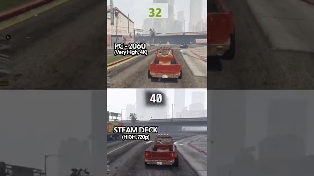 PC VS Steam Deck. GTA V Comparison!