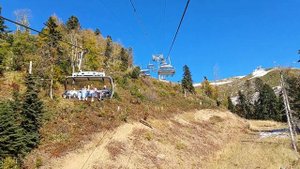 Едем на подъёмнике Красная поляна 2023-10-12