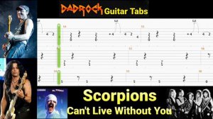 Can't Live Without You - Scorpions - Guitar + Bass TABS Lesson