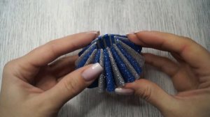 Украшение для елки из глиттерного фоамирана своими руками