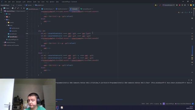speedcode, player labyrinthe ep1, la camera, java x kotlin