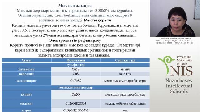 04.03.2016 Садыкова Ж.Д. - Производство металлов смотреть онлайн