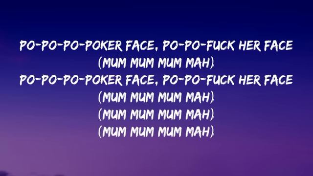 LADY GAGA - POKER FACE (LYRICS) смотреть онлайн