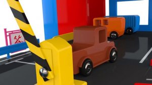 Learn Colors with Multi-Level Parking Toy Street Vehicles - Educational Videos - Cars for KIDS