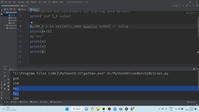 #python  #variables #variablesinpython #python #easy #learning #part 5