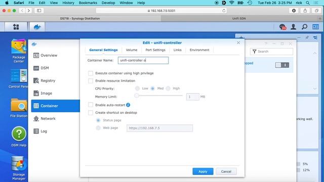 Ubiquiti UniFi Controller Upgrade on Docker on Synology NAS смотреть онлайн