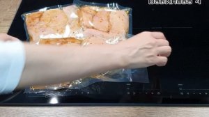 Приготовление куриного филе под вакуумом, в духовке ASKO, на программе су-вид