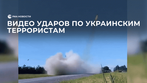 Видео ударов по украинским террористам
