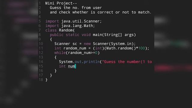 #1 MiNi Project in Java