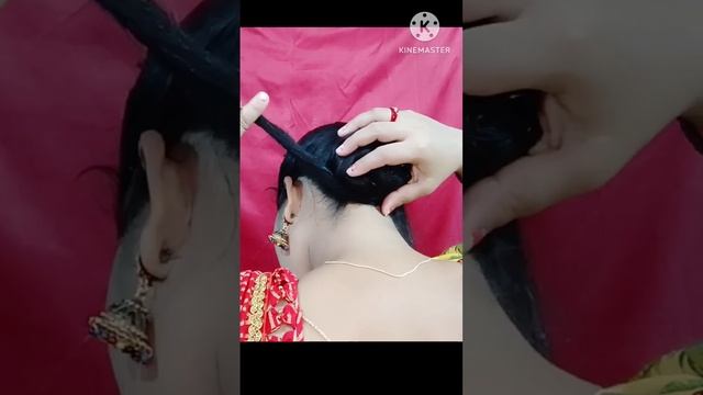 Beautiful & cute Bun hairstyle