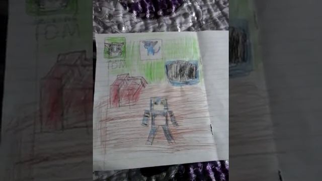 Я нарисовал этот мой говорящий том котрый выгледит в майнкрафт! смотреть онлайн