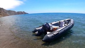 Поездка на море с лодкой риб Навигатор 450, июнь 2021.