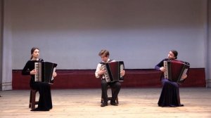 Трио гармонистов Кулова Карина, Кусаев Сослан, Тамбиева Кристина - Осетинский танец